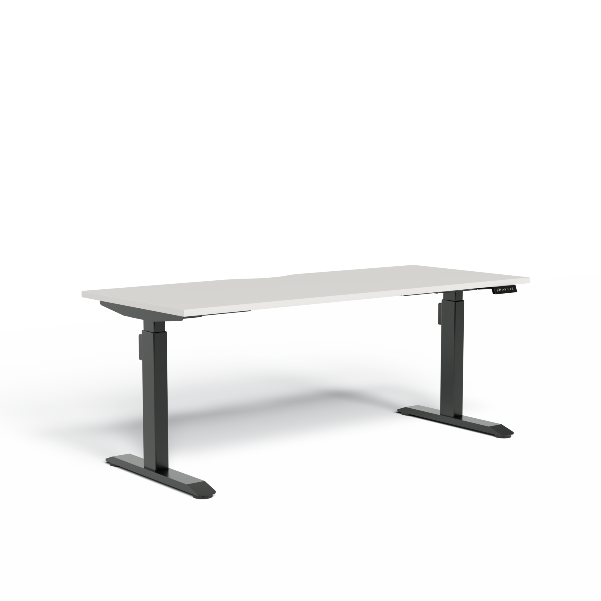 EDE-S-187 - 1800x750 Single Straight Desk Square leg with bracket and without arm and cable tray