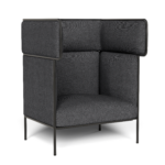 BLOC- MT5 Single Seat sofa (high back) Charcoal