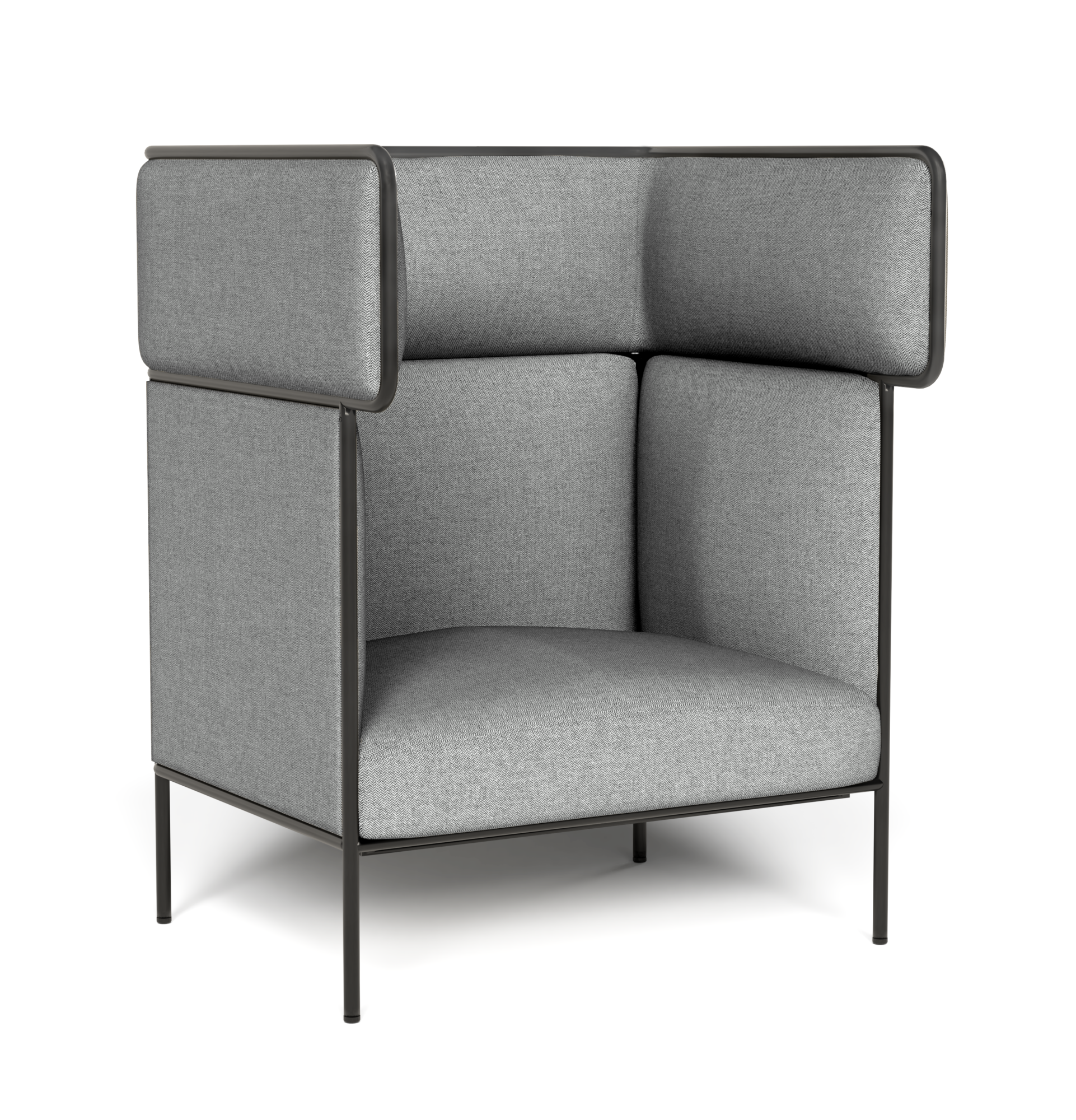 BLOC - MT5 Single Seat sofa (high back) Grey2