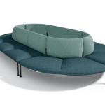 LEVI Oval Teal Back - Blue Seat