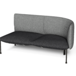 LEVI - Right corner seat with backres - Charcoal - Grey_edited