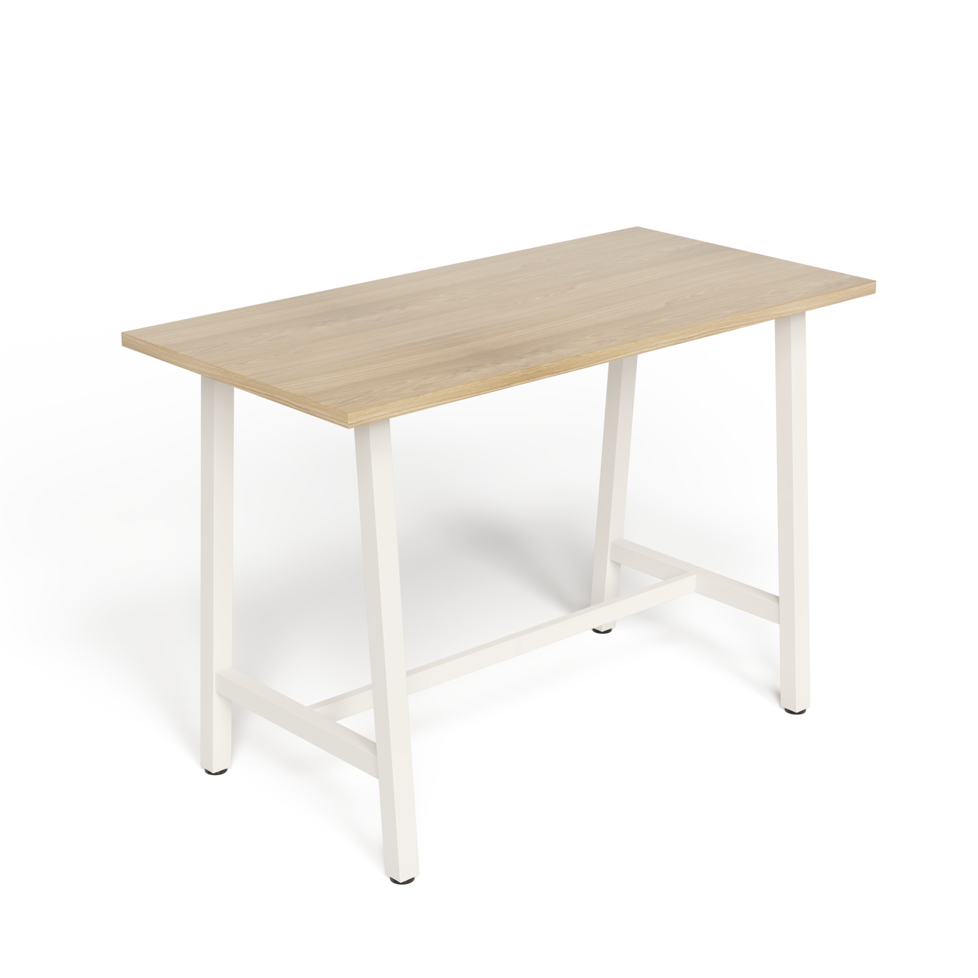 AN-TL Lean Tall Table 1500x750x1000H White Wild Oak