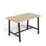 AN-TL Lean Tall Table 900W Leg 900H Black Wild Oak