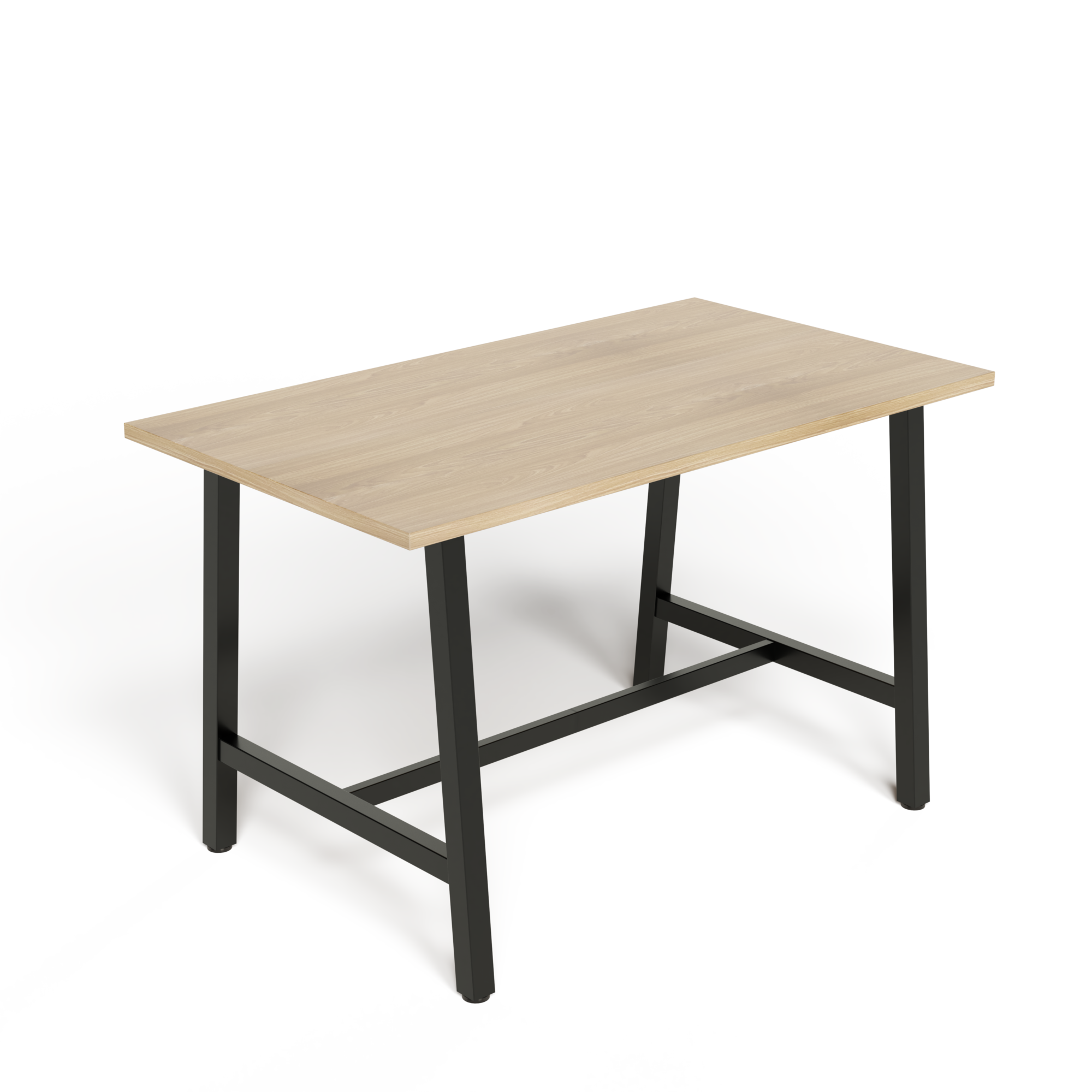 AN-TL Lean Tall Table 900W Leg 900H Black Wild Oak