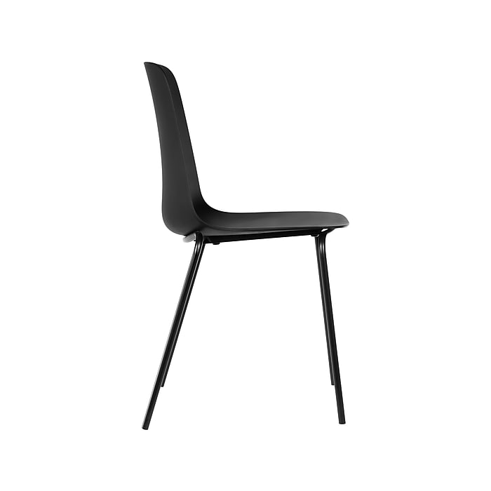 Black 4 Leg Chair - Side