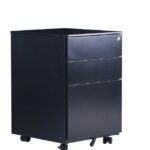 mobile pedestal black