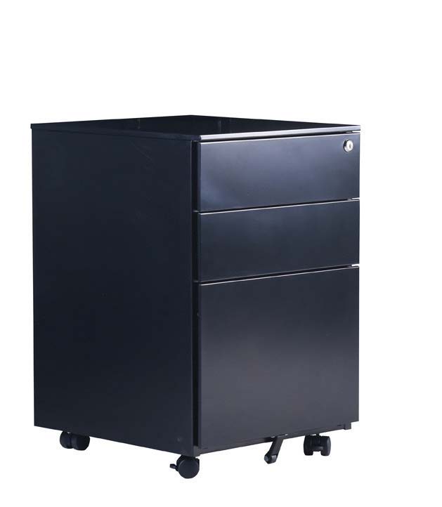 mobile pedestal black