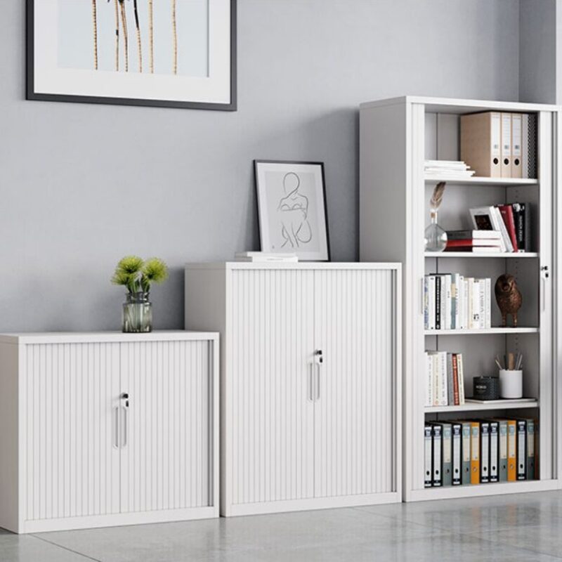 Tambour Cabinet White